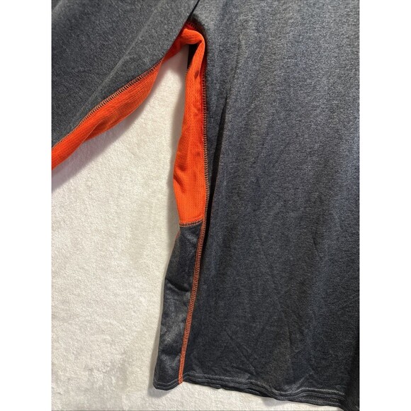 Knights Apparel Syracuse Long Sleeve Performance Shirt Grey Orange Men's 2XL XXL - Picture 4 of 14